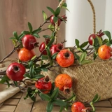 Симуляция граната фруктовые ветви декоративные гостиные, обстановка столовая, фальшивые цветы, хурговые сушено