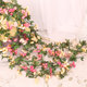 Simulated rose vine wall hanging twining fake flowers living room decoration
