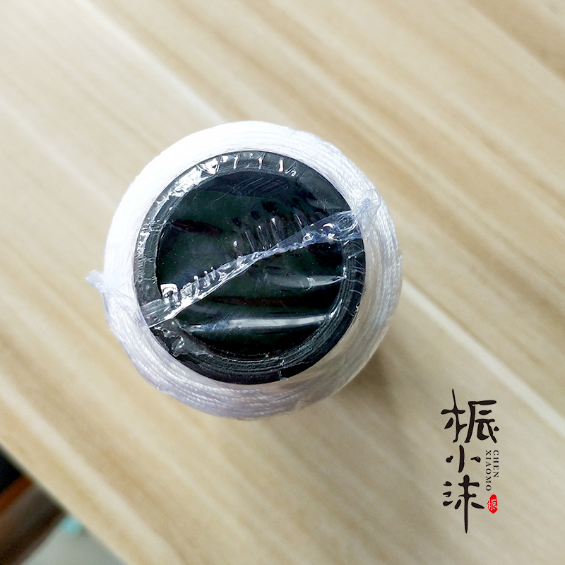 diy古风发簪汉服步摇流苏线珍珠线串米珠针线三股白线粗为0.2mm - 图0