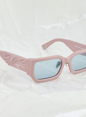左岸潇吴楚一赵品霖同款OETZI长方形粉色墨镜情侣太阳镜ICE CUBE