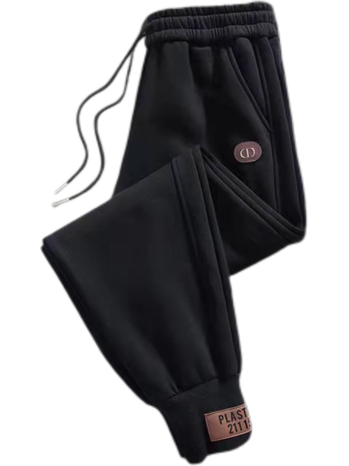 清仓特价外贸撤回秋冬季运动男裤大码加绒休闲裤男士宽松束脚卫裤