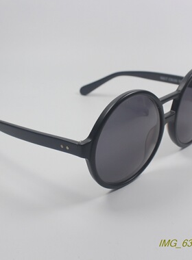 日系防紫外线复古圆框时尚太阳镜