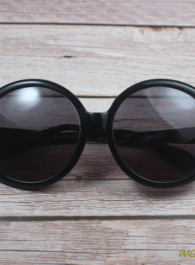 外贸潮款细作轻盈大圆框太阳眼镜