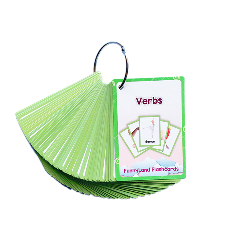 verbs flashcards动词动作分类儿童英语闪卡英文单词认知学习卡片-图3