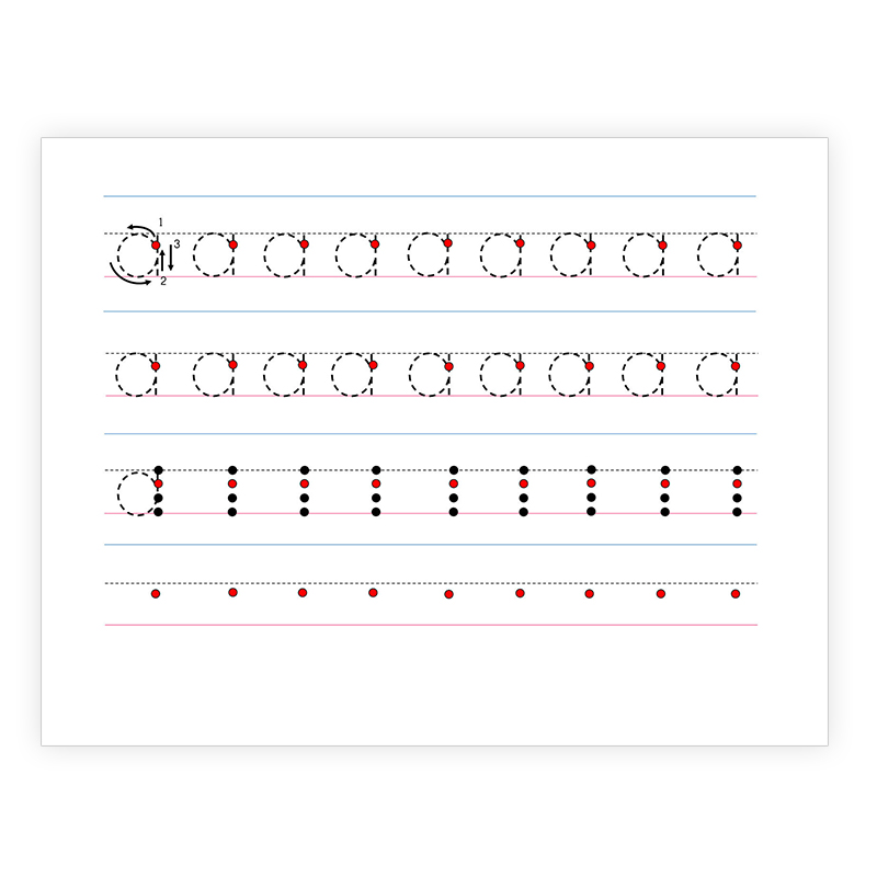 【书写练习】26个英文大小写字母 0-9数字笔顺描红学生练字帖纸-图3