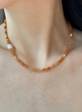 橙新中式原创东陵项链