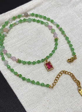 新中式绿野仙踪天然红玛瑙项链