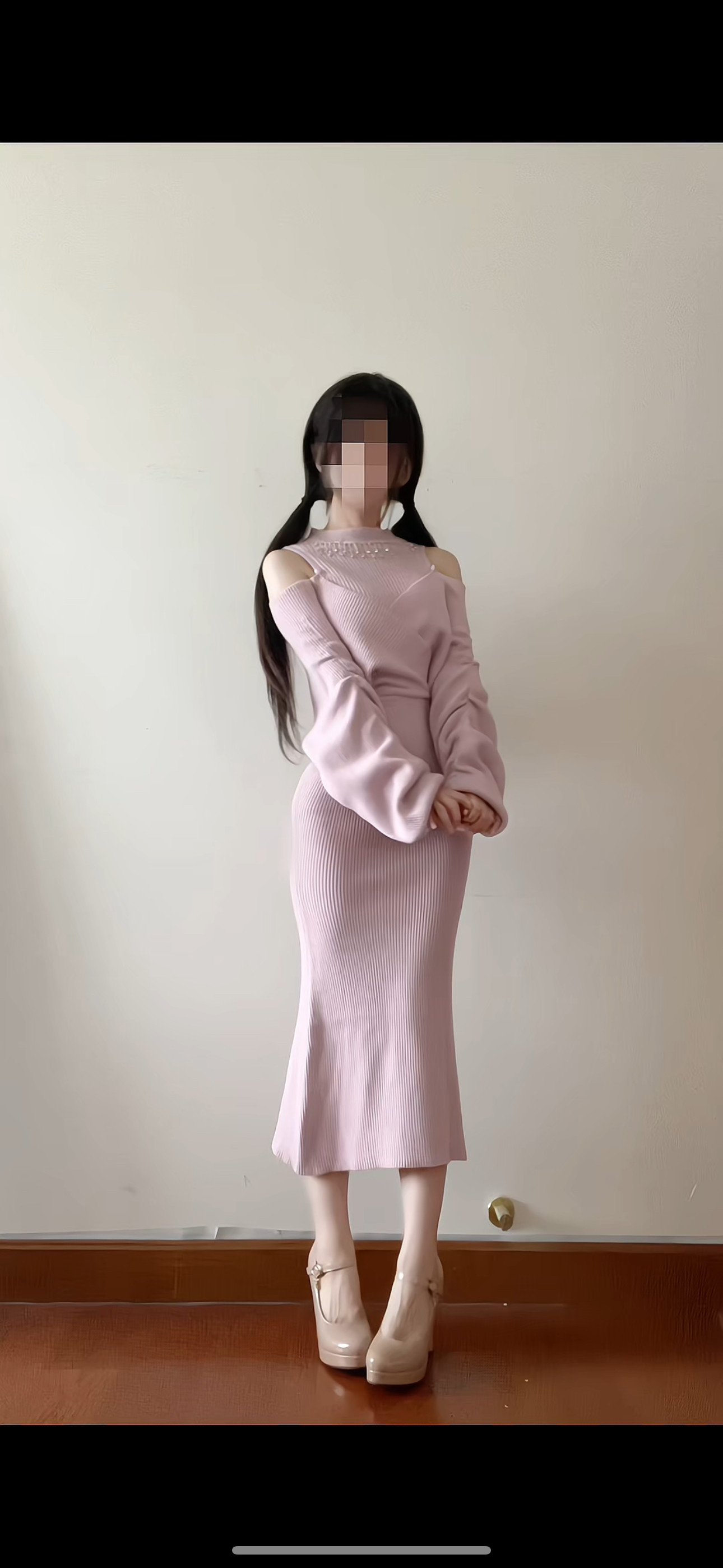 崩坏兔偶原创清楚系量产型针织连衣裙四团现货 粉 紫 黑,淘宝优惠券,粉丝福利购,淘宝优惠卷