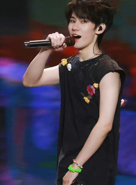 时代少年团张真源同款绿星星项链手链五角星明星同款