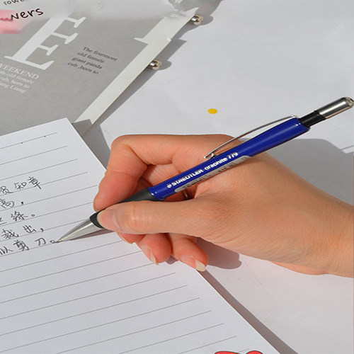 德国STAEDTLER施德楼779防滑握笔区带橡皮擦活动铅笔 0.5|0.7mm办公学生书写不断芯伸缩金属笔尖自动铅笔 - 图3
