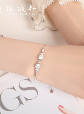 S925双鱼新中式国风银手链节日礼