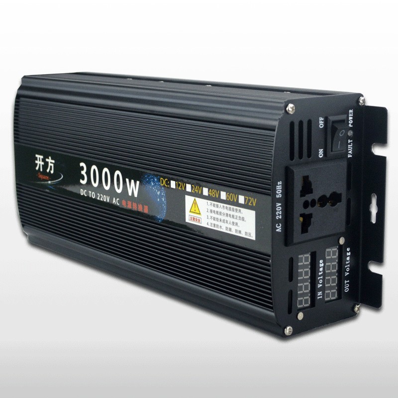 车载逆变器12v转220v家用电动车24v48v60v转换器5000w4000w3000w