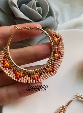 summer手作新鲜米珠手工圈圈串珠