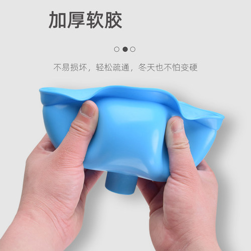 马桶疏通器皮搋子吸盘通厕所工具水拔子洗脸池下水道抽吸堵塞神器 - 图3