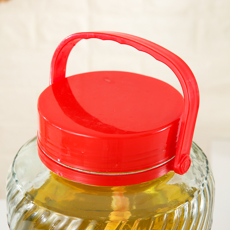 Bubble wine glass bottle sealed jar with faucet household enzyme