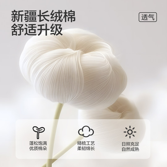 Red Bean Men's Pure Cotton Antibacterial Warm Set