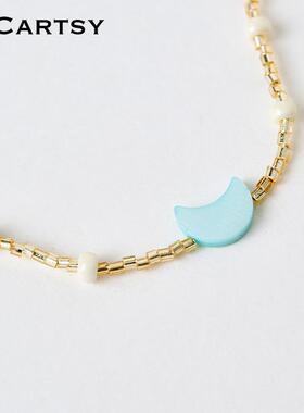 MICartsy,手工编珠,项链