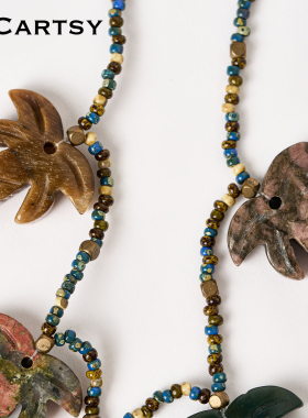 MICartsy,晚霞下的椰子树项链