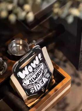 WU物兮物简约轻奢现代样板间咖啡主题研磨器摩卡壶咖啡敲渣盒组合