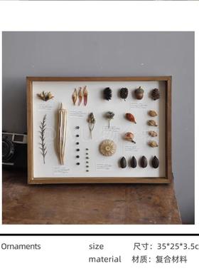 WU.物兮物样板间本书工房桌装饰品手干花标面树脂摆件围裙