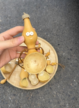 手作葫芦水瓢咖啡勺文玩摆件