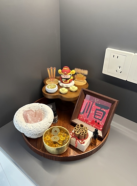 肉桂生财水晶发财树入户门摆件
