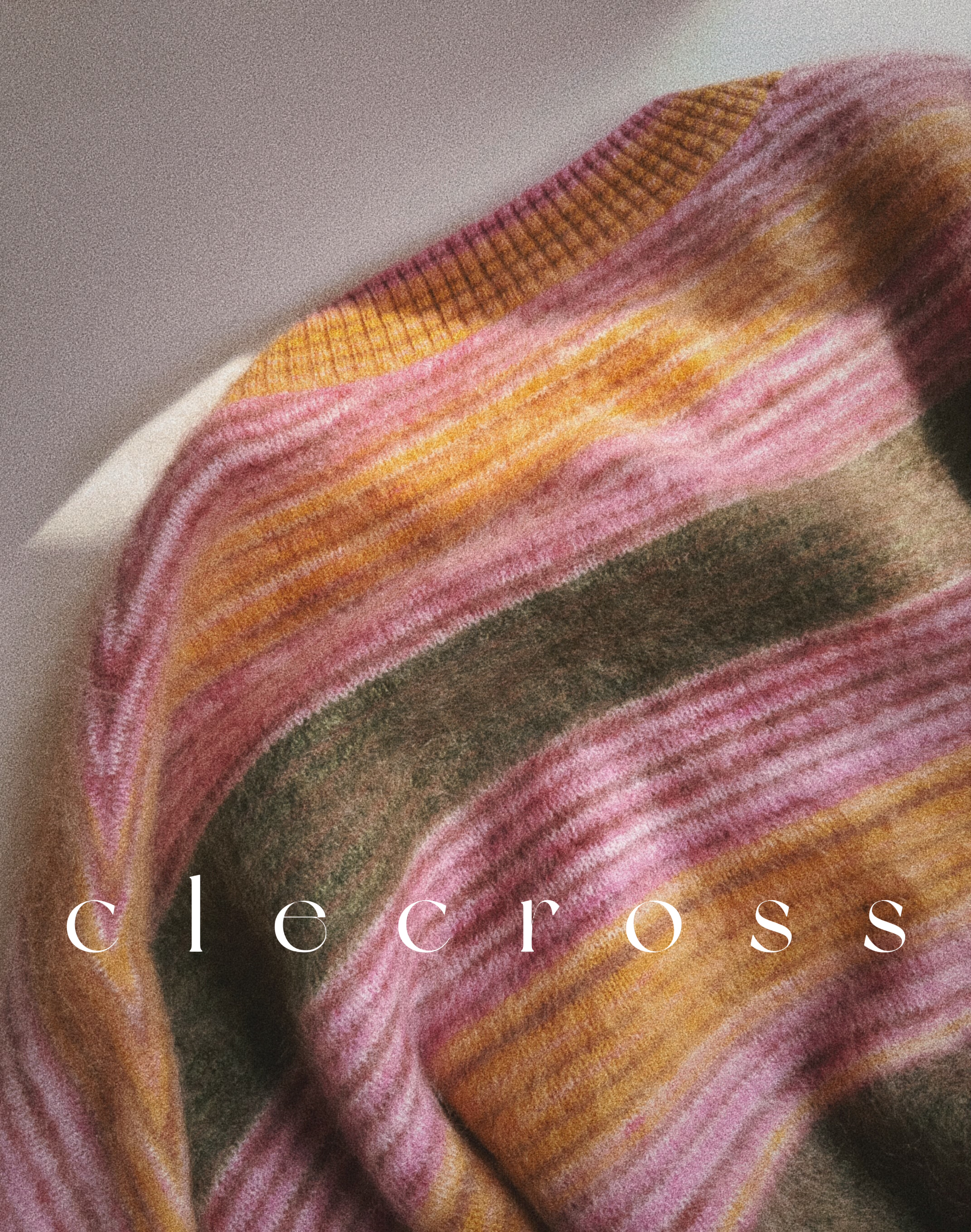 【彩虹糖】复古条条纹 柔软蓬松 100山羊绒 201g宽松圆领毛衣 D - 图2