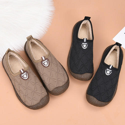 冬季新款老北京棉鞋女2025新款加绒加厚一脚蹬保暖防滑雪地靴棉靴 - 图2