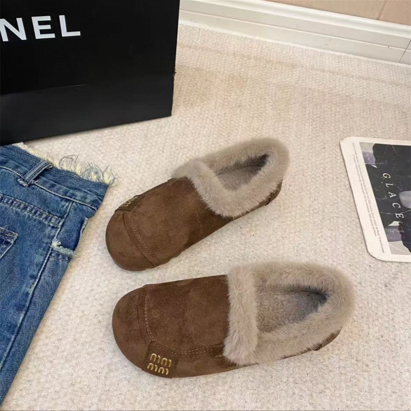 复古勃肯豆豆鞋女冬季加绒一脚蹬平底妈妈鞋软底防滑外穿二棉鞋子,淘宝优惠券,粉丝福利购,淘宝优惠卷