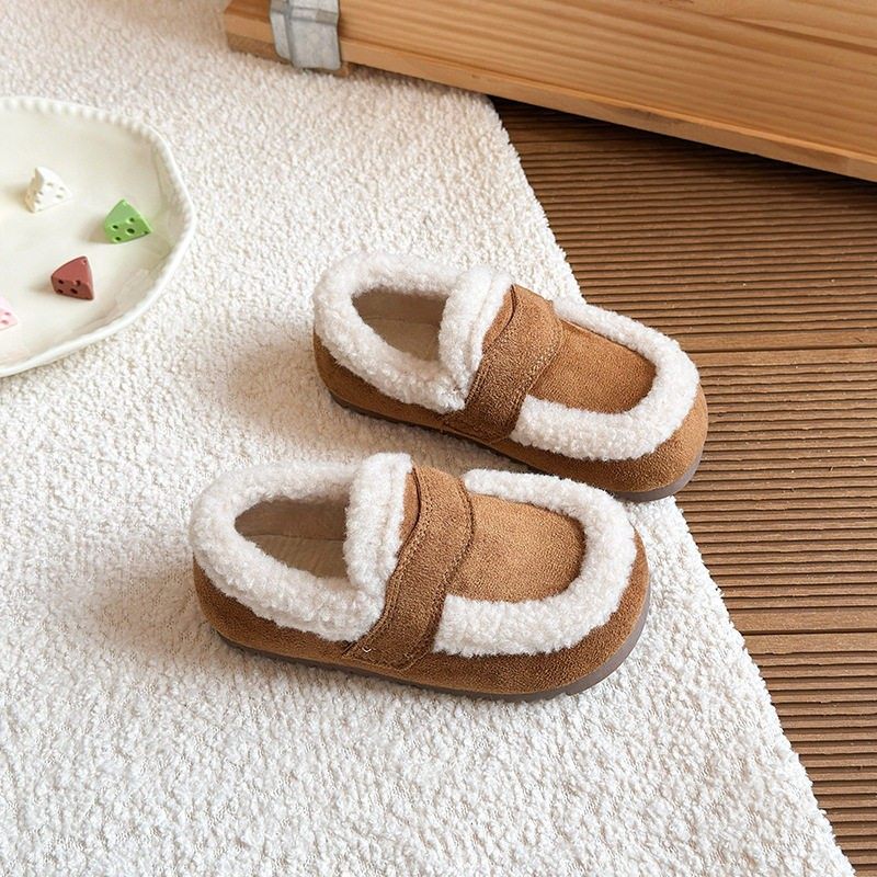 儿童棉鞋2026秋冬季新款女童加绒保暖毛毛鞋宝宝百搭勃肯鞋豆豆鞋,淘宝优惠券,粉丝福利购,淘宝优惠卷