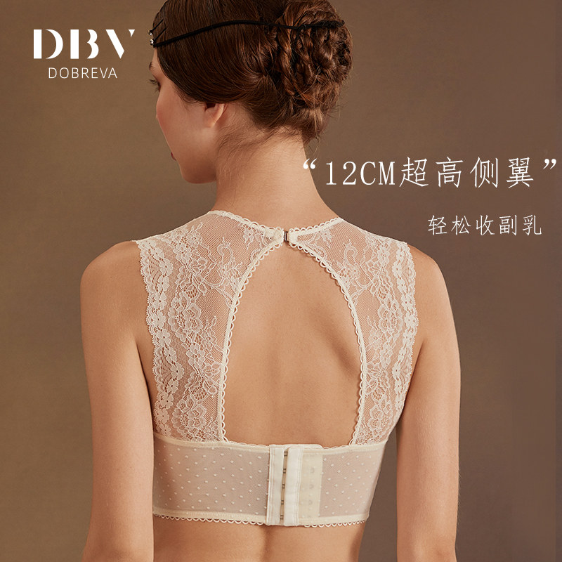 dbv本命年红色高领法式蕾丝文胸 dobreva文胸