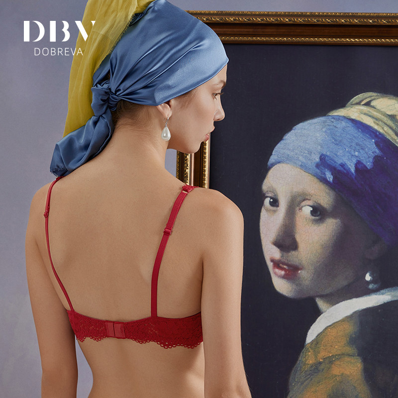 dbv红色本命年春夏大胸显小全文胸 dobreva文胸