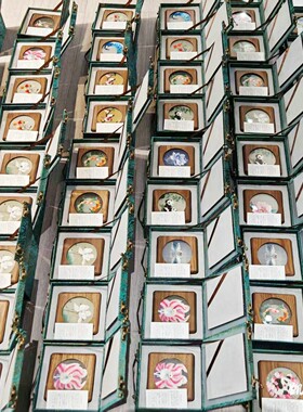 湘绣双面绣实木首饰盒伴手礼礼品