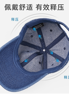 牛仔帽子男棒球帽韩版复古做旧