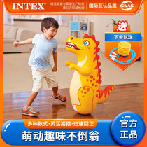 intex inflatable tumbler children home exercise boxing sandbag thickened puzzle toy kid standing sandbag