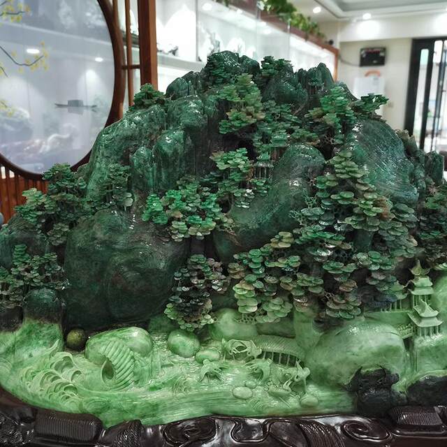 Natural jade, Dushan jade ornaments, jade carvings, bright future, collection of home and living room cultural toys, decorations and gifts