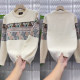 European trendy autumn and winter patterned long-sleeved warm sweater
