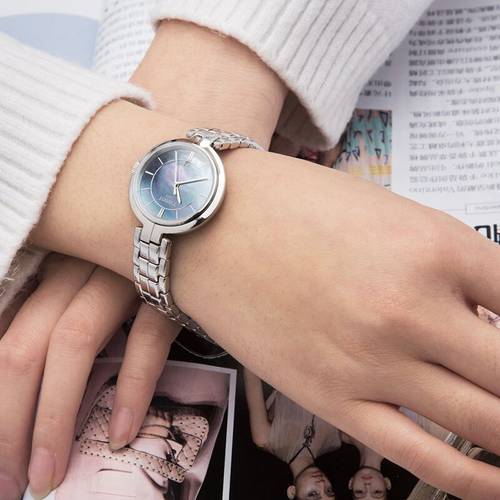 TISSOT-弗拉明戈系列时尚钢带防水石英女表T094.210.11.121.00 - 图2