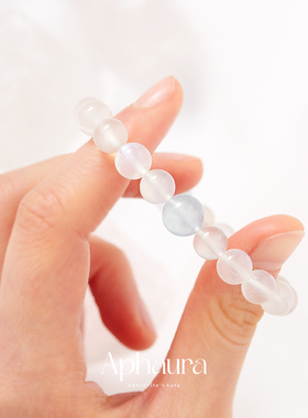 Aphaura月光石海蓝宝手串