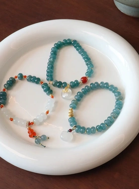 多巴胺网红手串女小众设计高级感新中式串珠水晶手链手饰品潮