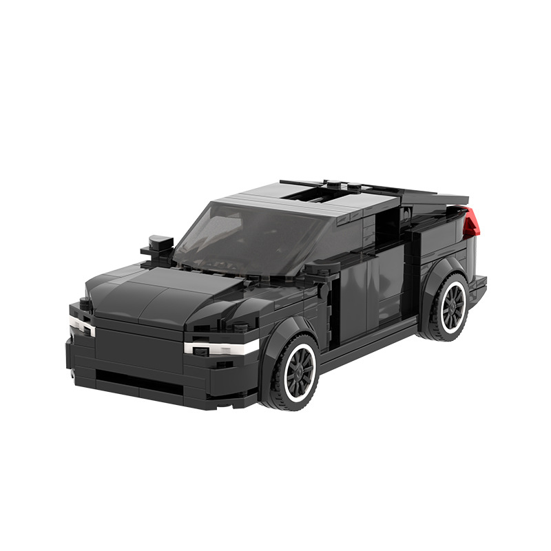 创意MOC科技车辆特斯拉玩具汽车定制拼插中国积木拼装模型益智力 - 图3