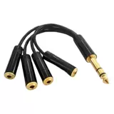 Jianaimei 6.5 Stereo One-Point Four 3,5 Horse Audio Cable Один точечный двухточечный трехсторонний динамик карты и т. Д.
