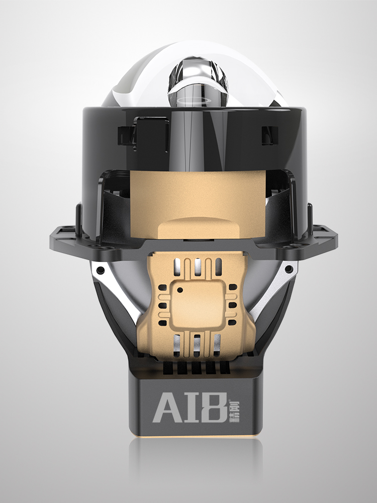 精刚直射LED双光透镜Ai8激光大灯总成改装 升级海5矩阵免费安装