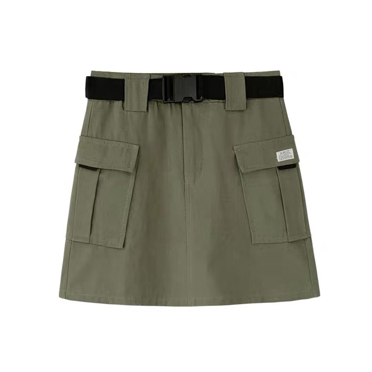 女2020黑色高腰显瘦学生a字半身裙 馨优雅半身裙