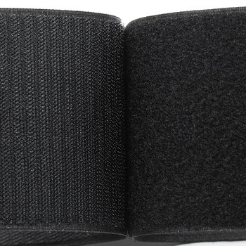 ກະເປົ໋າກາວສອງດ້ານຂອງ Velcro ກວ້າງ 10 ຊມ ທີ່ມີຮູໃສ່ໜ້າທ້ອງ burr sticker nylon buckle black and white buckle