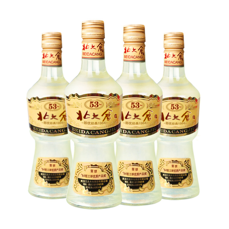 北大仓 白酒 53度部优经典1984 酱香型 500ml*4瓶 大曲 粮食酒 - 图2