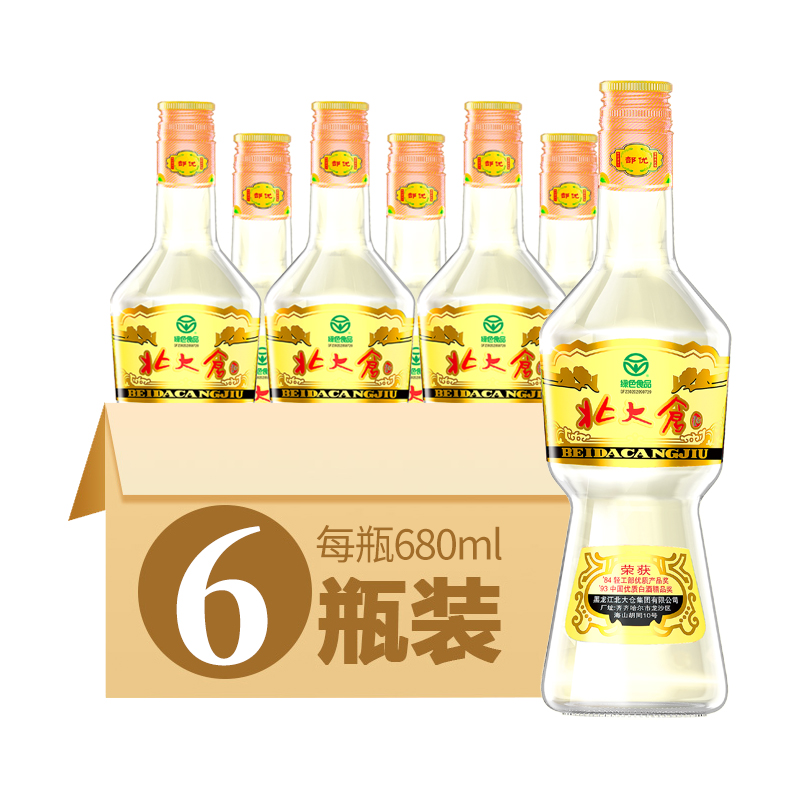 北大仓部优酒 50度酱香型 680ml*6瓶 大曲酱香口粮酒 绿色食品 - 图2