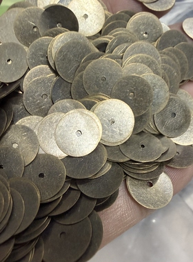 diy圆形金属片古铜片珠片辅料