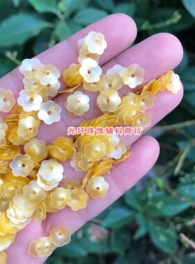 diy立体哑光亮片花朵小装饰新品