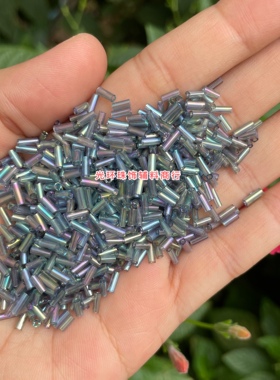 2mm-12mm透明彩灰色珠管 玻璃管珠DIY材料竹节管手工散珠制品配件